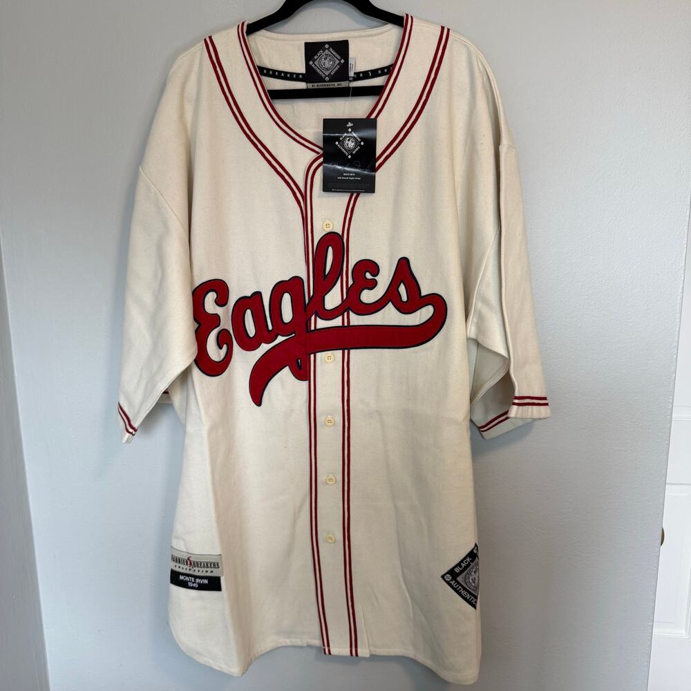 Monte Irvin Newark Eagles Jersey Size 60 3XL Black Diamond Authentic NLBM NWT